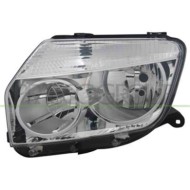 Proiettore Sinistro H1+h7 Elettrico Senza Motore Cromato Per Dacia Duster Dal 2010 Al 2013