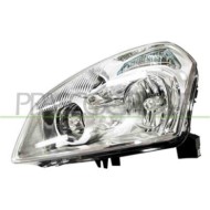 Proiettore Sinistro Xenon D2r+h7 Elettrico Cromato Per Nissan Qashqai (j10) Dal 2006 Al 2010