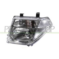 Proiettore Sinistro H4 Elettrico Con Motore Per Nissan Navara - Pathfinder (d40) Dal 2005 Al 2010