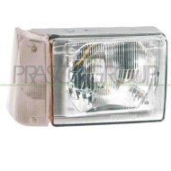 Proiettore Asimmetrico Sinistro H5 Manuale Con Fanale Bianco Per Fiat Panda Dal 1986 Al 2003