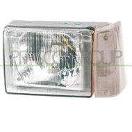 Proiettore Asimmetrico Destro H5 Elettrico Senza Motore Con Fanale Bianco Per Fiat Panda Dal 1986 Al 2003