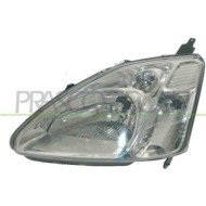 Proiettore Sinistro H4 Elettrico Con Motore Per Honda Civic (vii - Em/ep/eu) Dal 2000 Al 2003