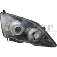 Proiettore Destro Hb3+h1 Elettrico Cromato Nero Per Honda Cr-v Dal 2007 Al 2009