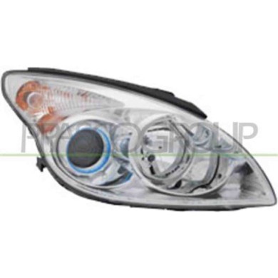 GUIDA_ALLA_SCELTA.JPG Proiettore Destro H1+h7 Elettrico Cromato Per Hyundai I30 Dal 2007 Al 2010