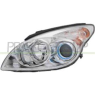 Proiettore Sinistro H1+h7 Elettrico Cromato Per Hyundai I30 Dal 2007 Al 2010