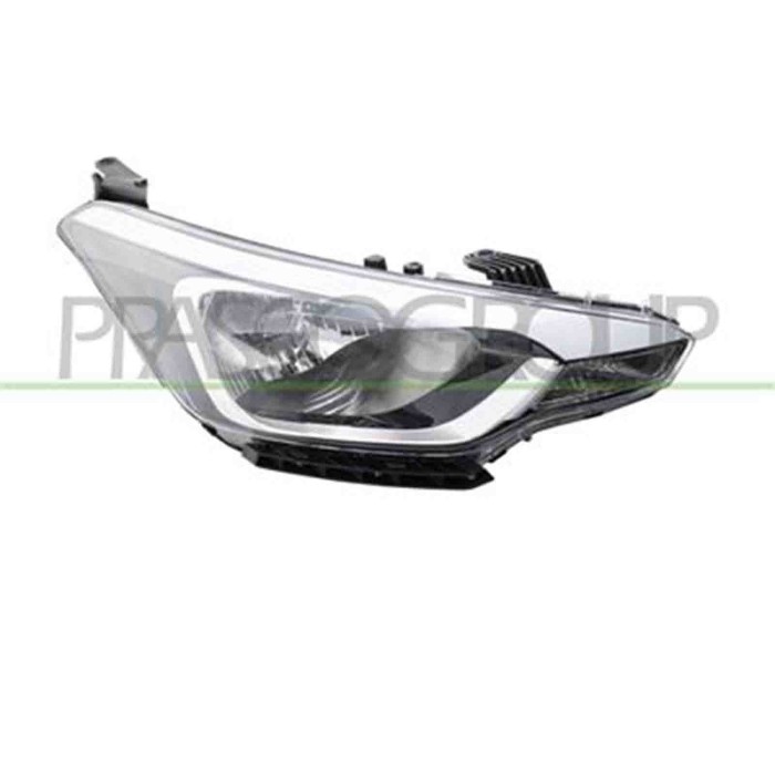HN2044803_2.JPG Proiettore Destro H4 Elettrico Senza Motore Per Hyundai I20 Dal 2014 Al 2018
