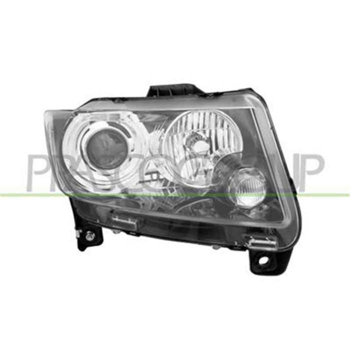 JE0324903_2.JPG Proiettore Destro H9 Elettrico Per Jeep Compass (mk49) Dal 2011 Al 2016