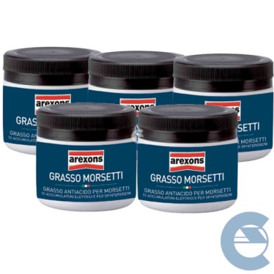 9400 GRASSO MORSETTI.jpg Arexons 9400 Grasso Morsetti Lubrificante 5 Pezzi X 113 Gr.