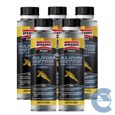 ARE9844.jpg Arexons 9844 Pulitore Iniettori Per Motori Diesel 5 Pezzi X 325 Ml.