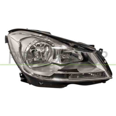 GUIDA_ALLA_SCELTA.JPG Proiettore Destro H7+h7 Elettrico Cromato Per Mercedes C Class (w204/s204) Dal 2011 Al 2013