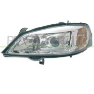 Proiettore Sinistro D2s+h7 Elettrico Parabola Cromato Per Opel/vauxhall Astra G (t98) Dal 1998 Al 2003