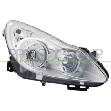 GUIDA_ALLA_SCELTA.JPG Proiettore Destro H1+h7 Elettrico Cromato Per Opel/vauxhall Corsa D Dal 2006 Al 2011
