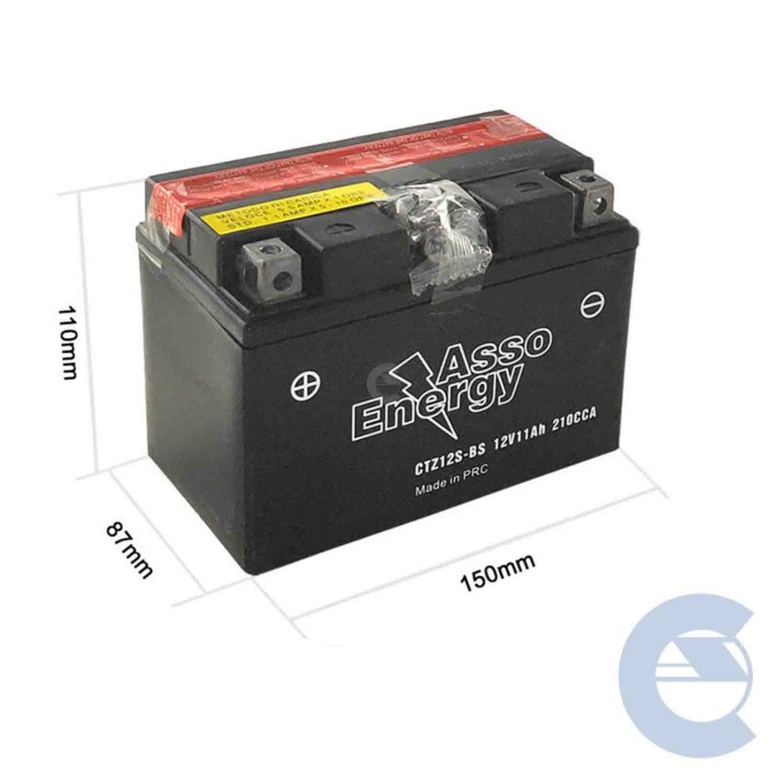 149708-large_default.jpg Batteria Moto Ctz12s-bs 12v 11ah 210cca Batteria Moto Cod Yuasa Ytz12-s