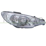 Proiettore Destro H7+h7 Elettrico Senza Motore Per Peugeot 206 Dal 1998 Al 2009