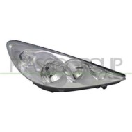 Proiettore Destro H1+h7 Elettrico Cromato Per Peugeot 206 Plus Dal 2009 Al 2013
