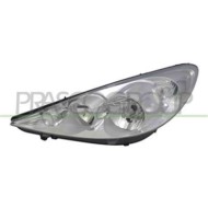 Proiettore Sinistro H1+h7 Elettrico Cromato Per Peugeot 206 Plus Dal 2009 Al 2013