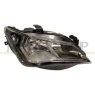 Proiettore Destro H7+h7 Elettrico Cromato Per Seat Ibiza Dal 2012 Al 2015