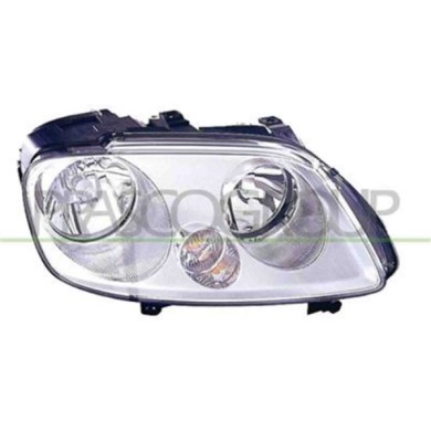 GUIDA_ALLA_SCELTA.JPG Proiettore Destro H1+h7 Elettrico Cromato Per Volkswagen Touran Dal 2003 Al 2006