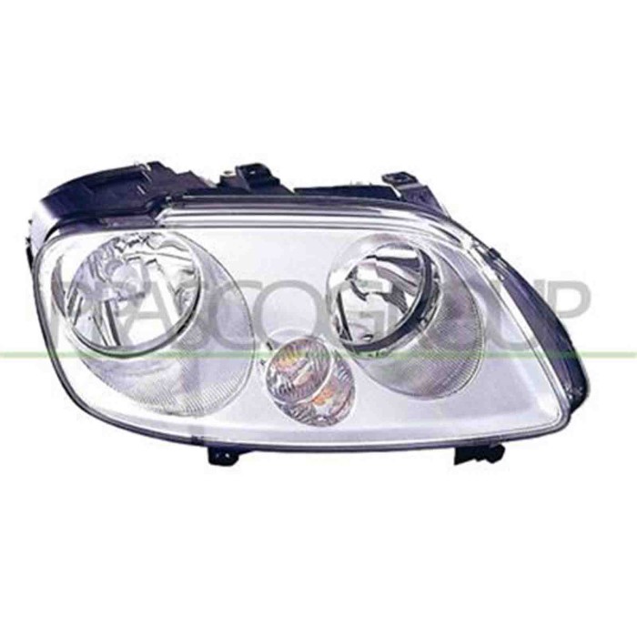 GUIDA_ALLA_SCELTA.JPG Proiettore Destro H1+h7 Elettrico Cromato Per Volkswagen Touran Dal 2003 Al 2006