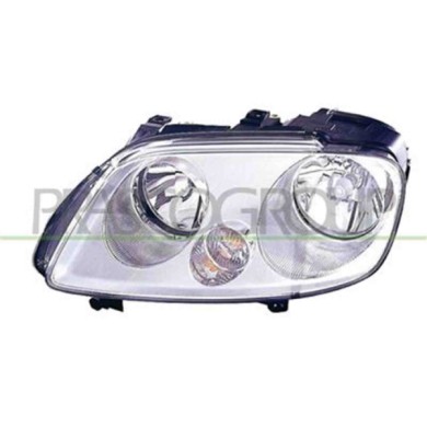 GUIDA_ALLA_SCELTA.JPG Proiettore Sinistro H1+h7 Elettrico Cromato Per Volkswagen Touran Dal 2003 Al 2006