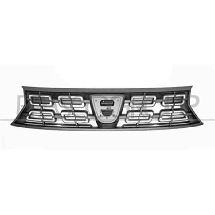 DA8242011_1.JPG Griglia Radiatore Nera Con Modanature Cromate Per Dacia Duster Dal 2018 Al 2021