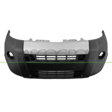FT9071011_1.JPG Paraurti Anteriore Nero Con Sede Fendi Con Fascia Argento Per Citroen Nemo Dal 2008 Al 2016