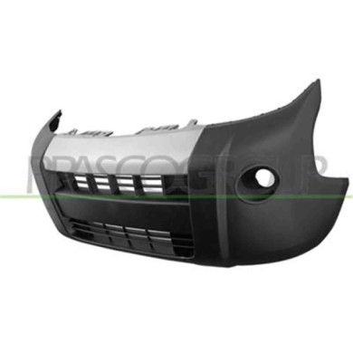 FT9071011_2.JPG Paraurti Anteriore Nero Con Sede Fendi Con Fascia Argento Per Citroen Nemo Dal 2008 Al 2016