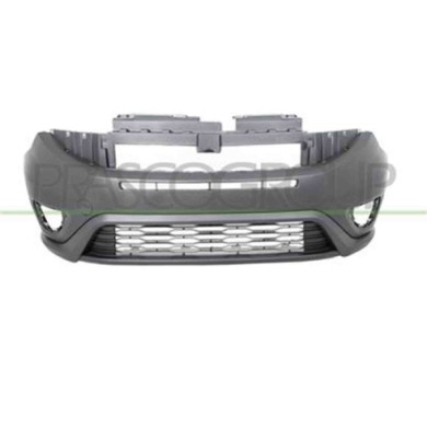 FT9121001_1.JPG Paraurti Anteriore Completo Nero Goffrato Per Fiat Doblo' Dal 2015 Al 2022