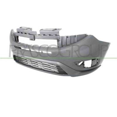 FT9121001_2.JPG Paraurti Anteriore Completo Nero Goffrato Per Fiat Doblo' Dal 2015 Al 2022