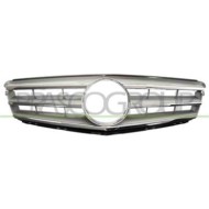Griglia Radiatore Cromata /argento Opaco Senza Porta Emblema Per Mercedes C Class (w204/s204) Dal 2007 Al 2010