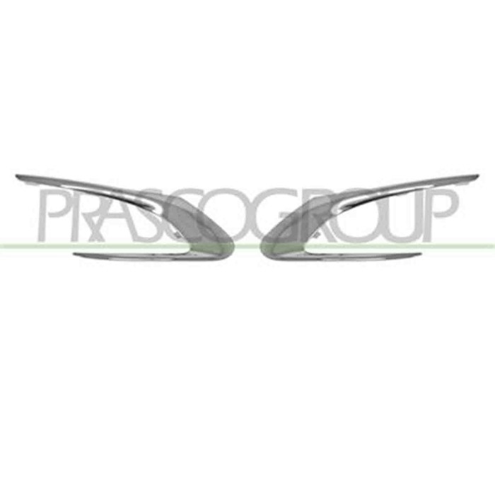 GUIDA_ALLA_SCELTA.JPG Kit Modanature Griglie Paraurti Anteriore Cromate (destra+sinistra) Per Peugeot 308 (t9) Dal 2013 Al 2017