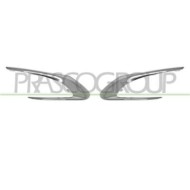 Kit Modanature Griglie Paraurti Anteriore Cromate (destra+sinistra) Per Peugeot 308 (t9) Dal 2013 Al 2017
