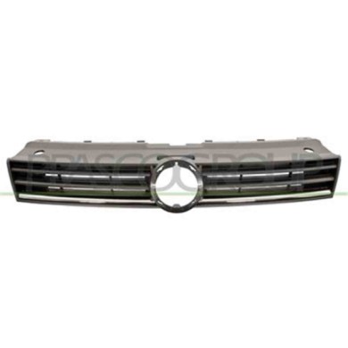 VG0242001_1.JPG Griglia Radiatore Nera Con Modanatura Cromata Per Volkswagen Polo Dal 2014 Al 2017