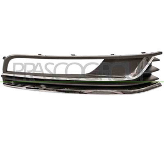 GUIDA_ALLA_SCELTA.JPG Griglia Destra Paraurti Nera Per Volkswagen Passat B7 Dal 2010 Al 2014