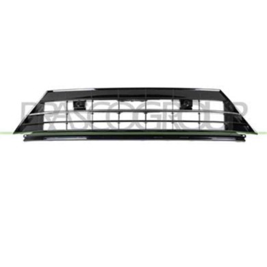 VG8112120_2.JPG Griglia Centrale Paraurti Verniciata Nero Lucido Per Volkswagen Tiguan R-line Dal 2016 Al 2020