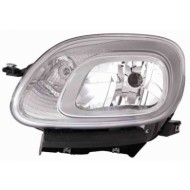 Proiettore H4 Con Motore Elettrico Per Fiat Panda Lato Sinistro Dal 2012/02