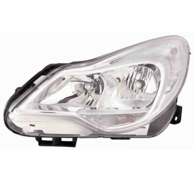 001017_AUTO.JPG Proiettore H7-h1-py24w Con Motore Elettrico Per Opel Corsa Lato Destro Dal 2011/02 Al 2014/10