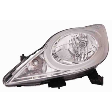 001124_AUTO.JPG Proiettore H4 Elettrico Senza Motore Per Peugeot 107 Lato Destro Dal 2012/03 Al 2014/05