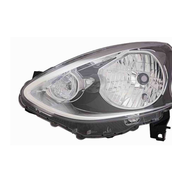 001262_AUTO.JPG Proiettore H4 Elettrico Senza Motore Per Nissan Micra Lato Destro Dal 2013/09 Al 2017/02
