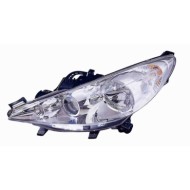 Proiettore H7-h7-h1 C/fendinebbia Elettrico Senza Motore Per Peugeot 207 Lato Destro Dal 2006/05