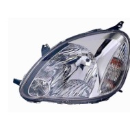 Proiettore H4 Con Motore Elettrico Per Toyota Yaris Lato Destro Dal 2003/07 Al 2005/12