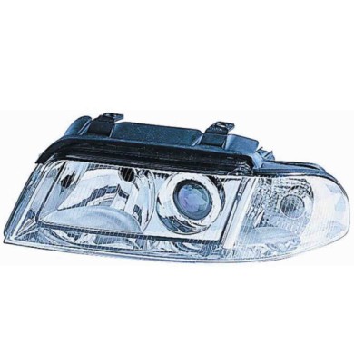 000026_AUTO.JPG Proiettore H7/h7 Elettrico Senza Motore Per Audi A4 Lato Sinistro Dal 1999/02 Al 2000/11