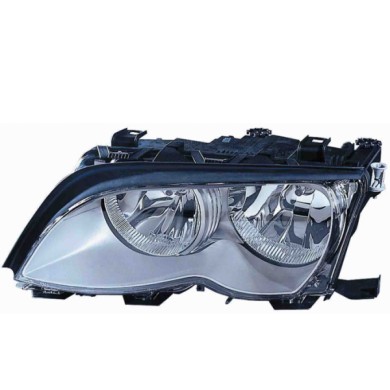 000044_AUTO.JPG Proiettore H7/h7 C/motorino Elettrico Per Bmw Serie 3 E46 Berlina Touring Lato Destro Dal 2001/10 Al 2004/10