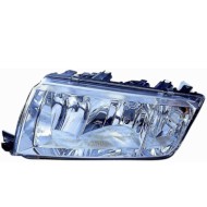Proiettore H7/h3 Elettrico Senza Motore Per Skoda Fabia Lato Destro Dal 1999/12 Al 2004/12