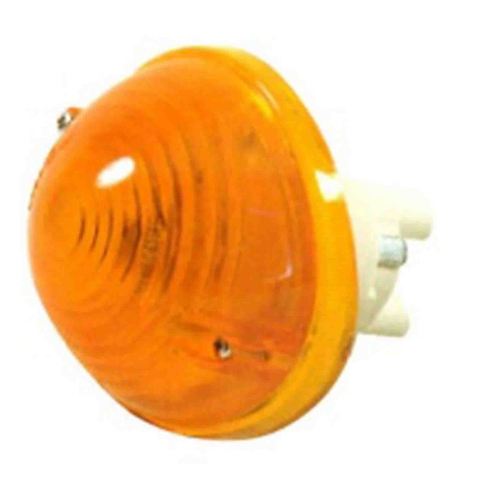000091_AUTO.JPG Fanale Anteriore Arancio Per Fiat 500 F - L - R Dal 1965/03 Al 1975/09
