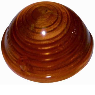 000091_AUTO.JPG Lente Anteriore Arancio Per Fiat 500 F - L - R Dal 1965/03 Al 1975/09