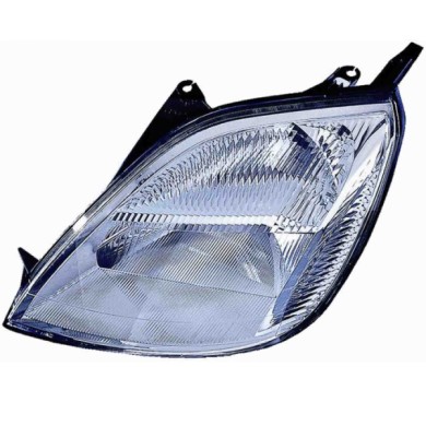000130_AUTO.JPG Proiettore H4 C/motorino Elettrico Per Ford Fiesta Lato Destro Dal 2002/05 Al 2005/12