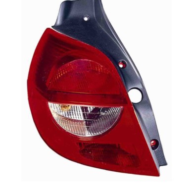 000555_AUTO.JPG Gruppo Ottico Posteriore Bianco-rosso Per Renault Clio Lato Destro Dal 2005/10 Al 2009/04 Versione 3/5 Porte