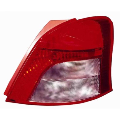 000560_AUTO.JPG Fanale Posteriore Bianco-rosso Per Toyota Yaris Lato Destro Dal 2006/01 Al 2008/12