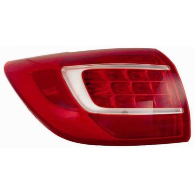 000990_AUTO.JPG Gruppo Ottico Posteriore Esterno Bianco-rosso Per Kia Sportage Lato Sinistro Dal 2010/09 Al 2014/02